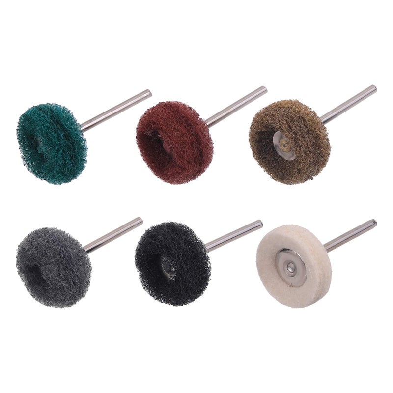 Rocaris 60 Pack Abrasive Wheels, Rocaris 1 Abrasive Buffing Polishing Wheels Burr for Rotary Tools-1/8 Shank,Polishing bits - Image 5
